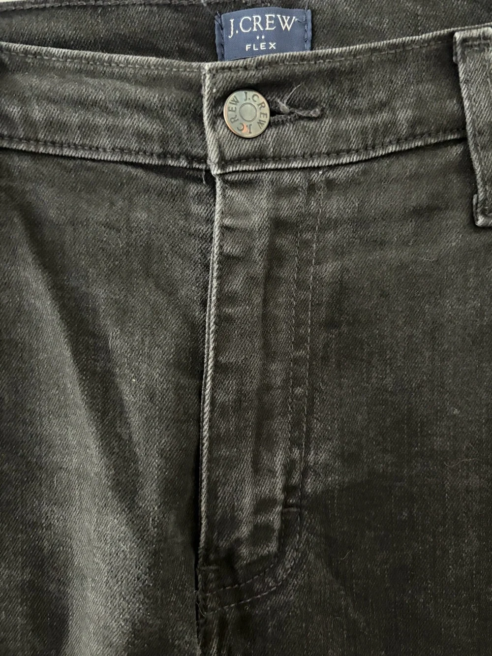 J. Crew Flex Black Slim Men’s Jeans, Size: 36x32